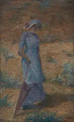 Alfred Wolmark, Lady with a Parasol c1910, c1910, oil on canvas