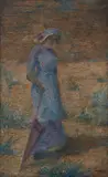 Alfred Wolmark, Lady with a Parasol c1910