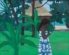 Ray Crooke, Island Morning, oil on canvas on board