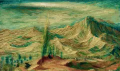 William Dobell, Road to Banz (New Guinea) c1950, c1950, oil on board