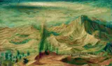 William Dobell, Road to Banz (New Guinea) c1950