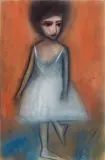 Robert Dickerson, (Ballerina), pastel on paper on board