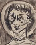 Joy Hester, Head of a Woman, ink and wash on paper
