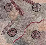 Bill Whiskey Tjapaltjarri, Rockholes near the Olgas 2008, 2008, Rockholes near the Olgas