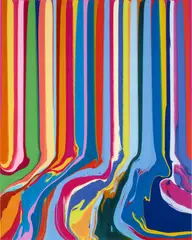 Chromatastic Paintings in Hospitals 2016 by Ian Davenport, 2016, archival inkjet with embossing, sold Jun 2025