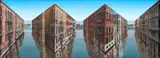 Patrick Hughes, Deceptivenice 2018, 2018, hand-painted 3D multiple with photographic collage
