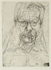 Mike Parr, Hybridia #13 (from the suite of 20 etchings) 1988, 1988, etching