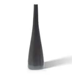 Conical Bottle (Dark Bronze) c1990 by Gwyn Hanssen-Pigott, c1990, woodfired porcelain, offered Jun 2025