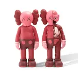 Kaws, Companion (Blush) & Flayed Companion (Blush) 2016, 2016, painted cast vinyl (2)