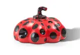 Yayoi Kusama, Naoshima Pumpkin (Red and Black), cast resin