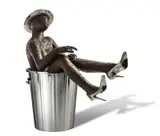 Nicole Allen, Dumped 2023, 2023, corten steel and stainless steel