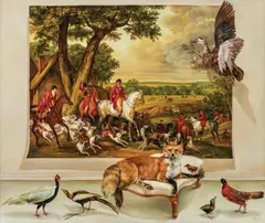 Kate Bergin, Hunting & Collecting - The Trophy Room 2007, 2007, oil on canvas