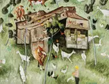 William Robinson, Beechmont Hay and Goat Shed c1983