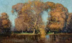 Arthur Streeton, Blue and Gold 1903, 1903, oil on canvas
