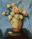 Arthur Streeton, Roses in Ginger Jar 1932