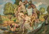 Rupert Bunny, The Hours c1902 (also known as Les Heures, Rite of Spring, La Ronde des Heures and Fête Champêtre )