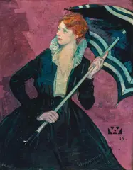 Alfred Wolmark, Portrait of Dottie Konstam  1915 (also known as Mrs Alfred Kohnstamm ), 1915, (also known as