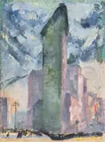 Alfred Wolmark, Sketch for Flatiron Building, New York c1919