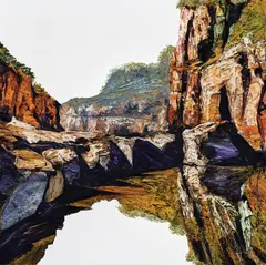 Neil Frazer, Rock Wall 2011, 2011, synthetic polymer paint on canvas
