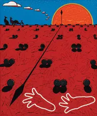 Blak Douglas, There's No Such Thing as - The Middle of Nowhere 2010, 2010, synthetic polymer paint on canvas