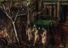 William Dobell, Kings Cross c1940, c1940, oil on board