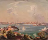 James Ranalph Jackson, Neutral Bay, oil on canvas on board