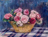 Nora Heysen, Still Life of Roses in a Basket