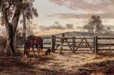James Alfred Turner, A Day's Muster 1887, 1887, oil on canvas