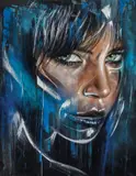 Adnate, Ode to Bear 2014, 2014, synthetic polymer paint and aerosol on canvas