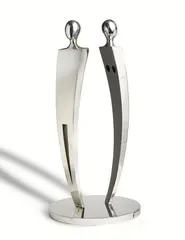 Nicole Allen, Eve and Adam (Maquette) 2017, 2017, stainless steel