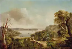 Conrad Martens, Parsley Bay, Southside, View from the Botanical Gardens, Jan 7th 1840 1840, 1840, oil on canvas