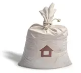 Alex Seton, Bags of... (Wish Fulfilment) REST 2007, 2007, Wombeyan marble, cotton rope and inlaid tinted polyester resin