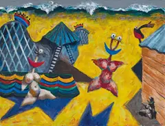 Albert Tucker, Luna Park 1987, 1987, synthetic polymer paint on canvas