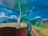 Robert Dickerson, Man Walking (Shoalhaven) 1998, 1998, synthetic polymer paint on canvas