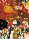 John Olsen, The Day the Flowers Blossomed 1967, 1967, oil on board