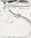 Brett Whiteley, Oberon, NSW 1979, 1979, pencil on paper