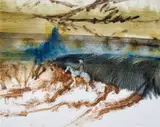 Kelly on Horse c1962 by Sidney Nolan, c1962, oil on paper, sold Nov 2024