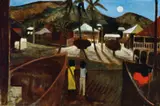 Ray Crooke, Cairns Waterfront 1969, 1969, oil on canvas on board