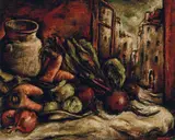 Yosl Bergner, Still Life 1941, 1941, oil on board