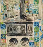 Margaret Olley, Tiled Stove 1956