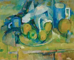 John Passmore, Still Life with Fruit and Jug, oil on canvas