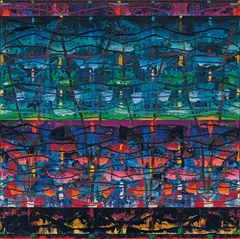 Michael Johnson, Moiré 2006, 2006, oil on canvas