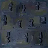 Paul Boston, Lamps 1982, 1982, oil, wax and synthetic polymer paint on canvas