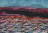 Central Australia IV 1966 by Sidney Nolan, 1966, oil and crayon on paper, sold Nov 2024