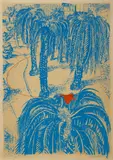 Brett Whiteley, (The Orange) Fruit Dove in Clark Park 1980, 1980, colour screenprint