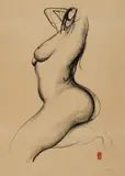 Brett Whiteley, Towards Sculpture 2 1977, 1977, lithograph