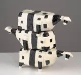 John Kelly, Three Cows in a Pile 2001, 2001, painted bronze