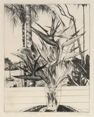 Cressida Campbell, At Clareville 1978, 1978, etching
