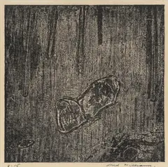 Rocks in the Forest, Mittagong 1958 by Fred Williams, 1958, etching, offered Aug 2024