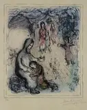 Marc Chagall, La Bénédiction de Jacob 1979, 1979, colour lithograph